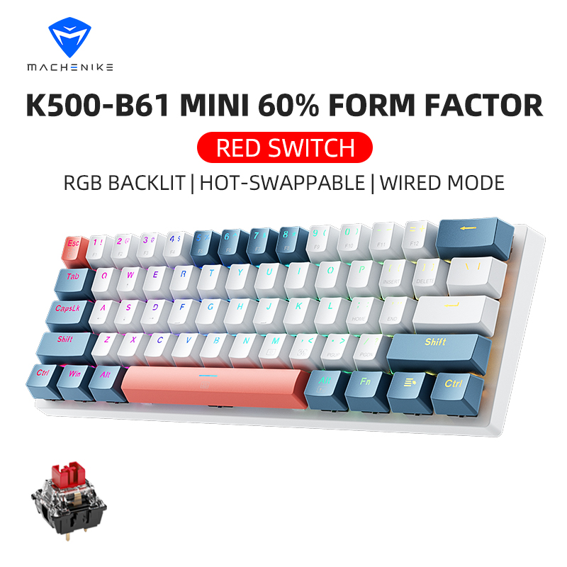 Gaming Keyboard Non Mechanical - K500-B61 Machenike Mini Keybaord meccanico Fattore