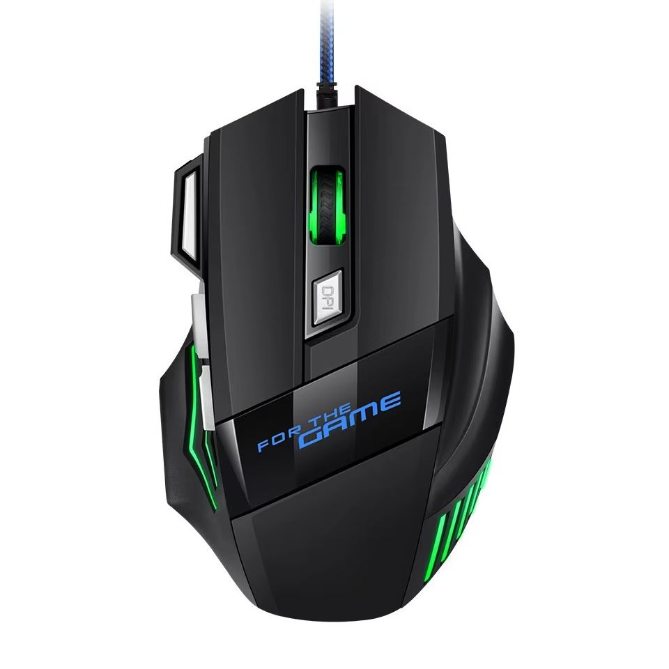 Gaming Keyboard Mouse Set - Mouse da Gaming Cablato con Retroilluminazione
