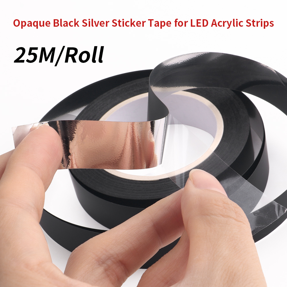 Rgb Underglow Strip - 25 M/Rotolo Nastro Adesivo Nero Opaco