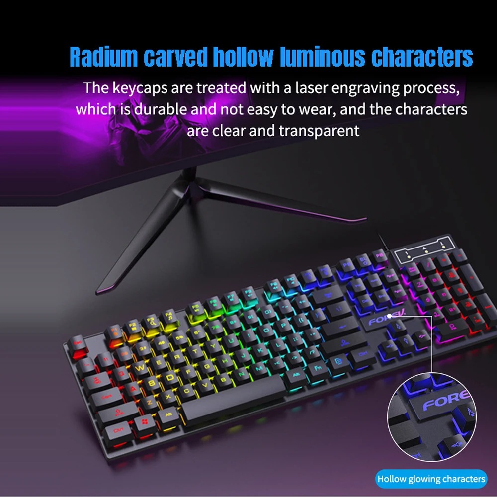 Tastiera Cablata 104 Tasti RGB - Gaming Keyboard And Mouse For Xbox recensione e prezzo