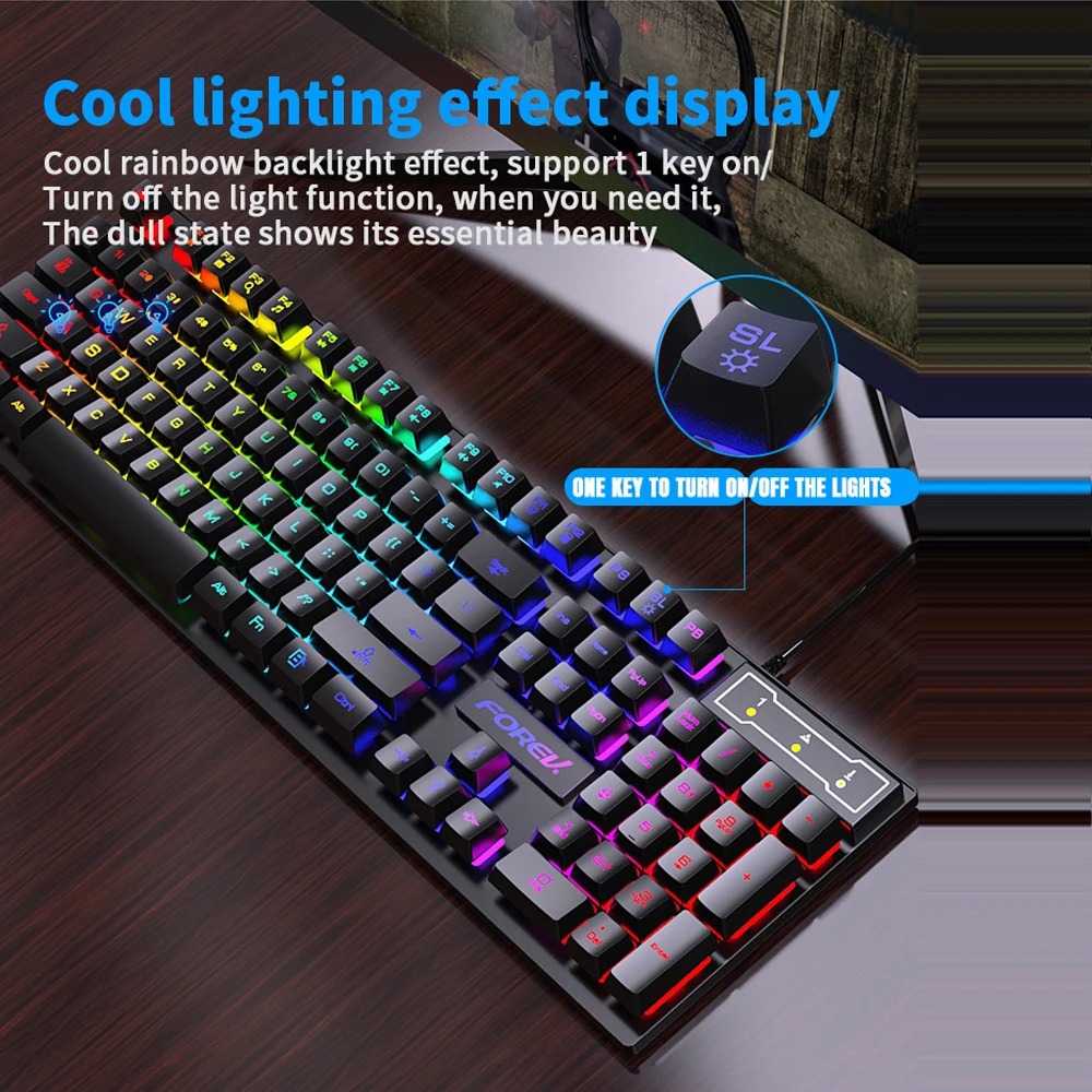 Tastiera Cablata 104 Tasti RGB - Gaming Keyboard And Mouse For Xbox recensione e prezzo