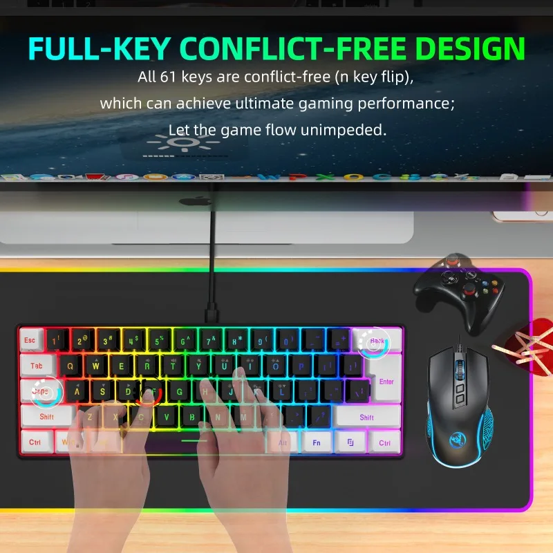 Kit Combo Tastiera e Mouse 60% - Gaming Keyboard Mouse Set recensione e prezzo