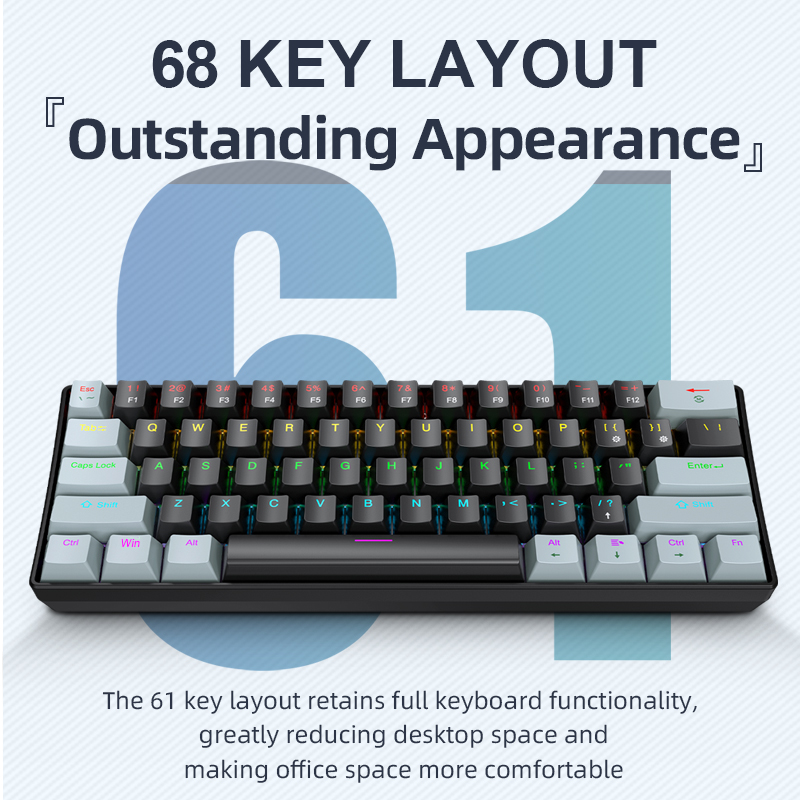 APAYADO K61 Mini tastiera mecc - Gaming Keyboard Non Mechanical recensione e prezzo