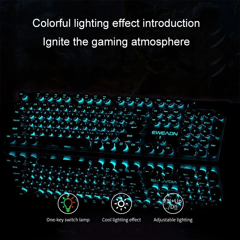 Set Tastiera e Mouse Stile Ret - Gaming Keyboard Bluetooth recensione e prezzo