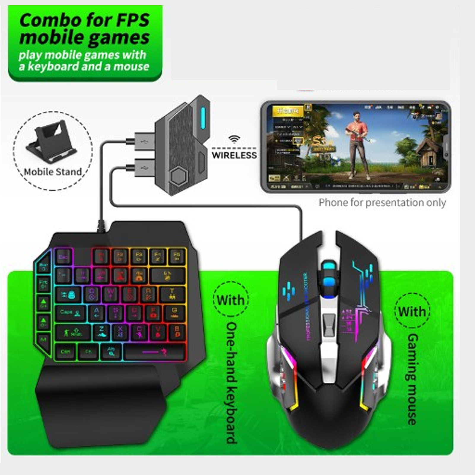 Set Convertitore Tastiera e Mo - Gaming Keyboard Mouse Set recensione e prezzo