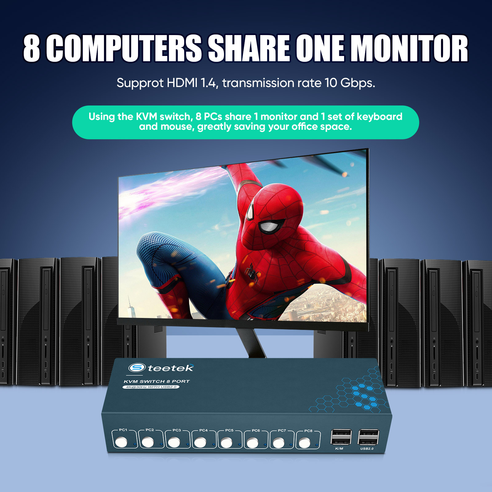 Switch KVM HDMI a 8 Porte 4K 3 - Gaming Keyboard And Mouse For Xbox recensione e prezzo