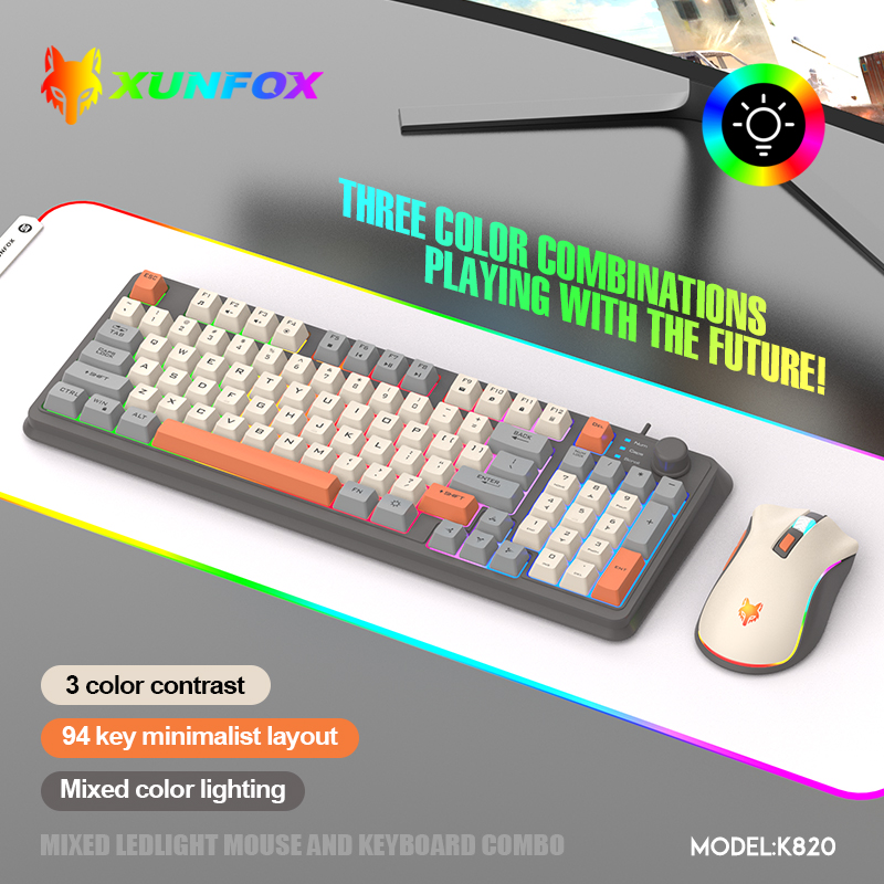 K820 Tastiera da gioco cablata - Gaming Keyboard Mouse Set recensione e prezzo
