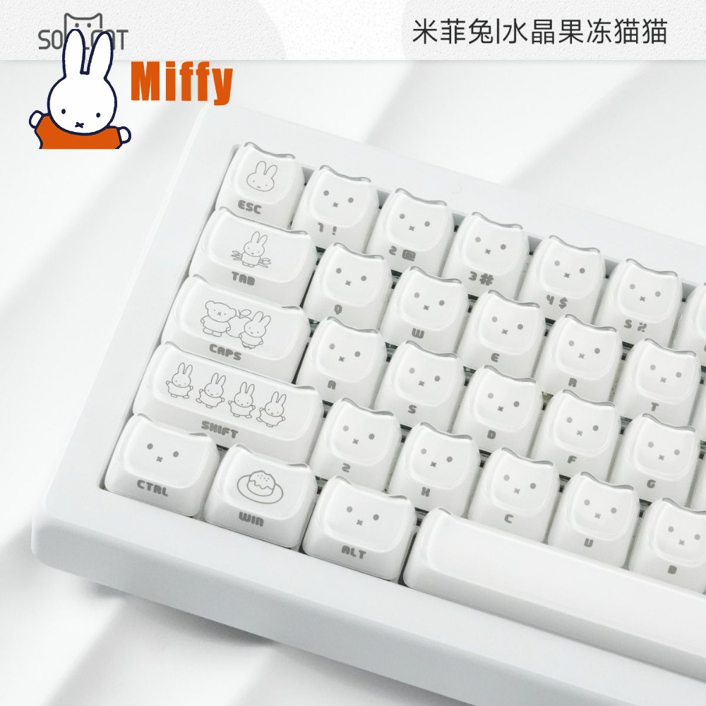 Keycaps Kawaii Miffy, Tasti pe - Gaming Keyboard Typewriter recensione e prezzo