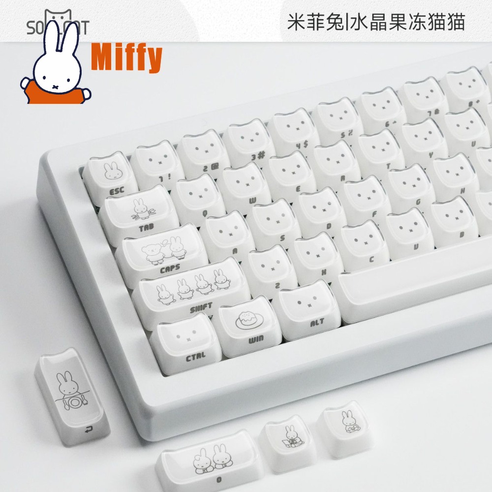 Keycaps Kawaii Miffy, Tasti pe - Gaming Keyboard Typewriter recensione e prezzo