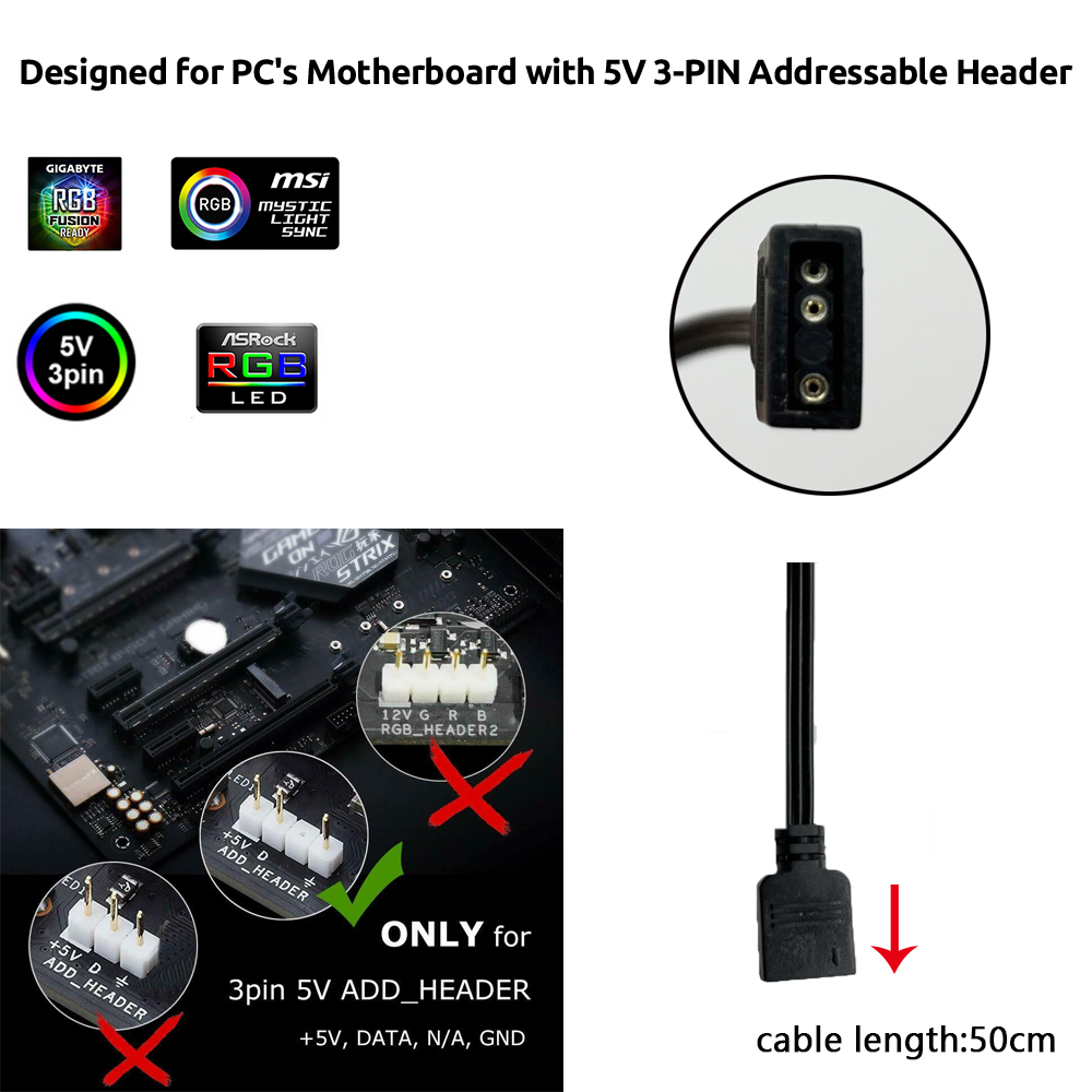 Striscia LED RGB 5V ARGB 3Pin  - Rgb Underglow Strip recensione e prezzo