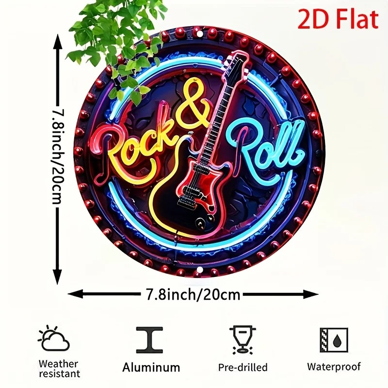Insegna al Neon Vintage Rock,  - Brass Weight Plate recensione e prezzo